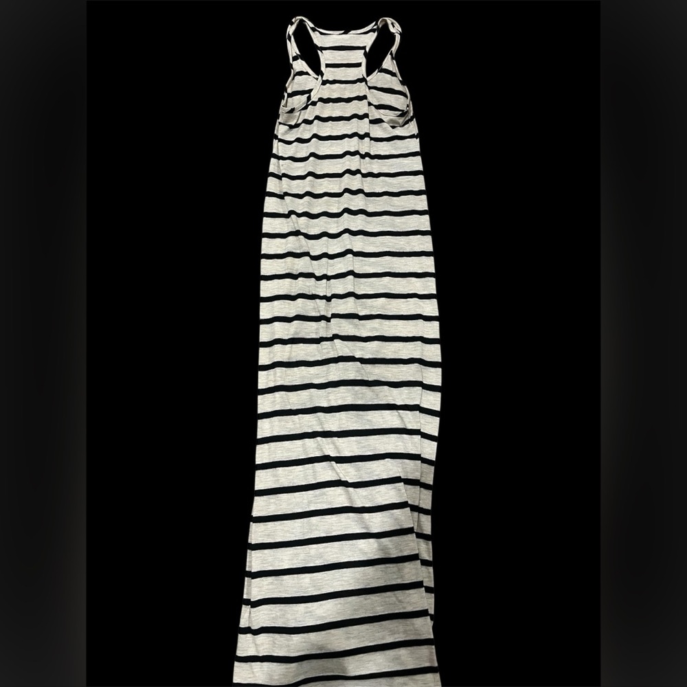 bebe Black and White Striped Maxi Dress - Picture 5 of 8